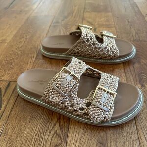 Women’s Kylie crochet footbed sandals - Universal Thread